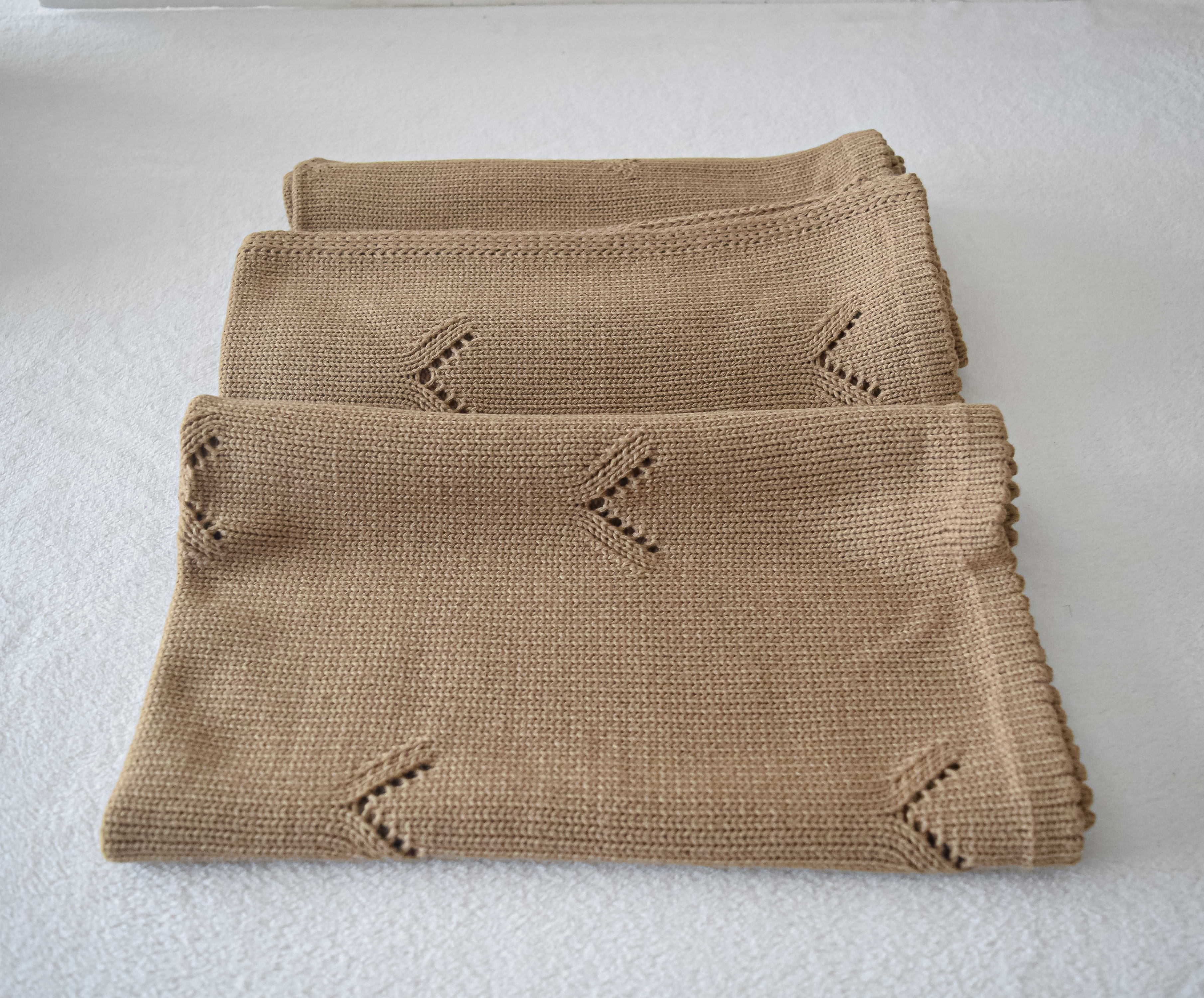 Rebozo espiga en V dralon color visón