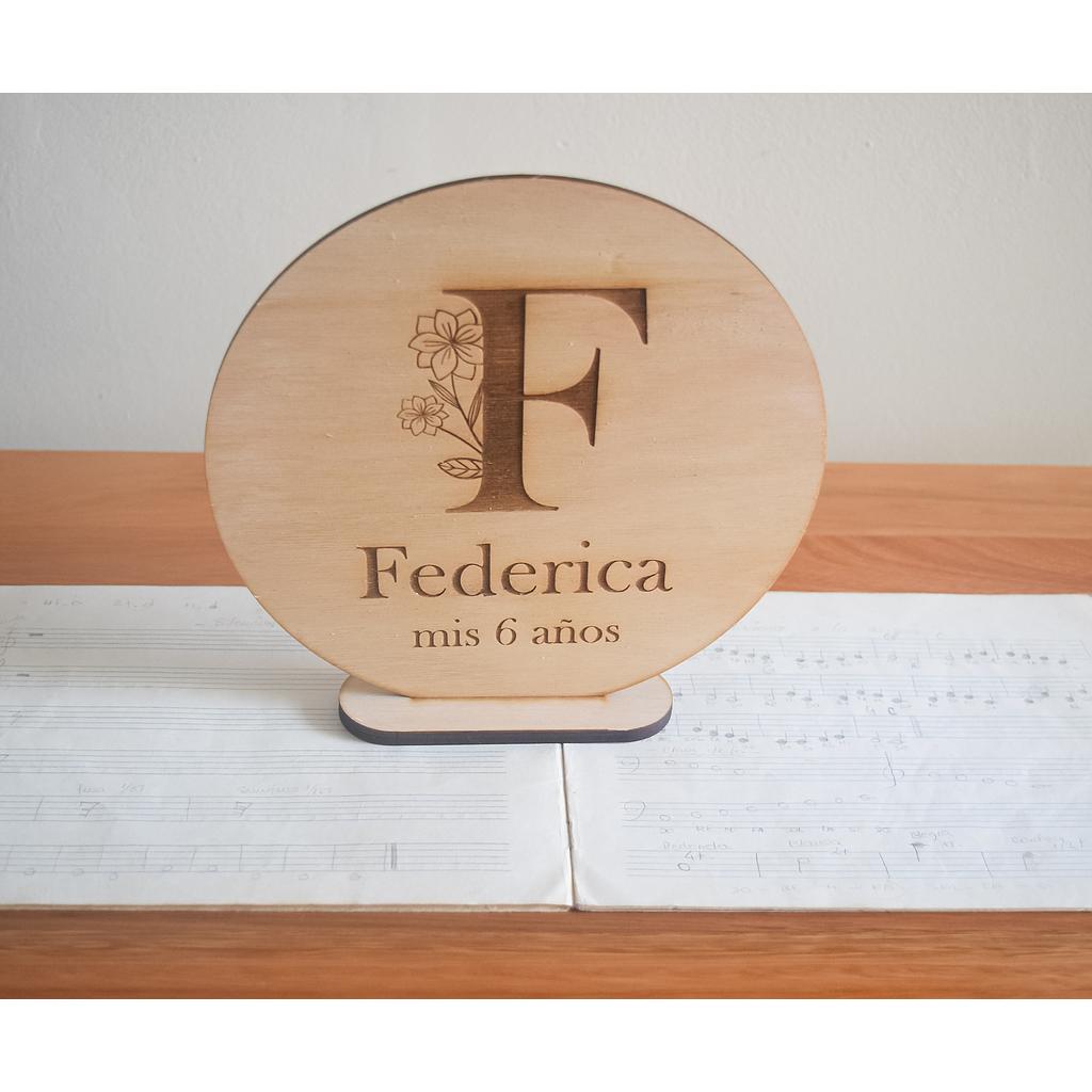 Cartel con base para cumpleaños. Deco cumple 