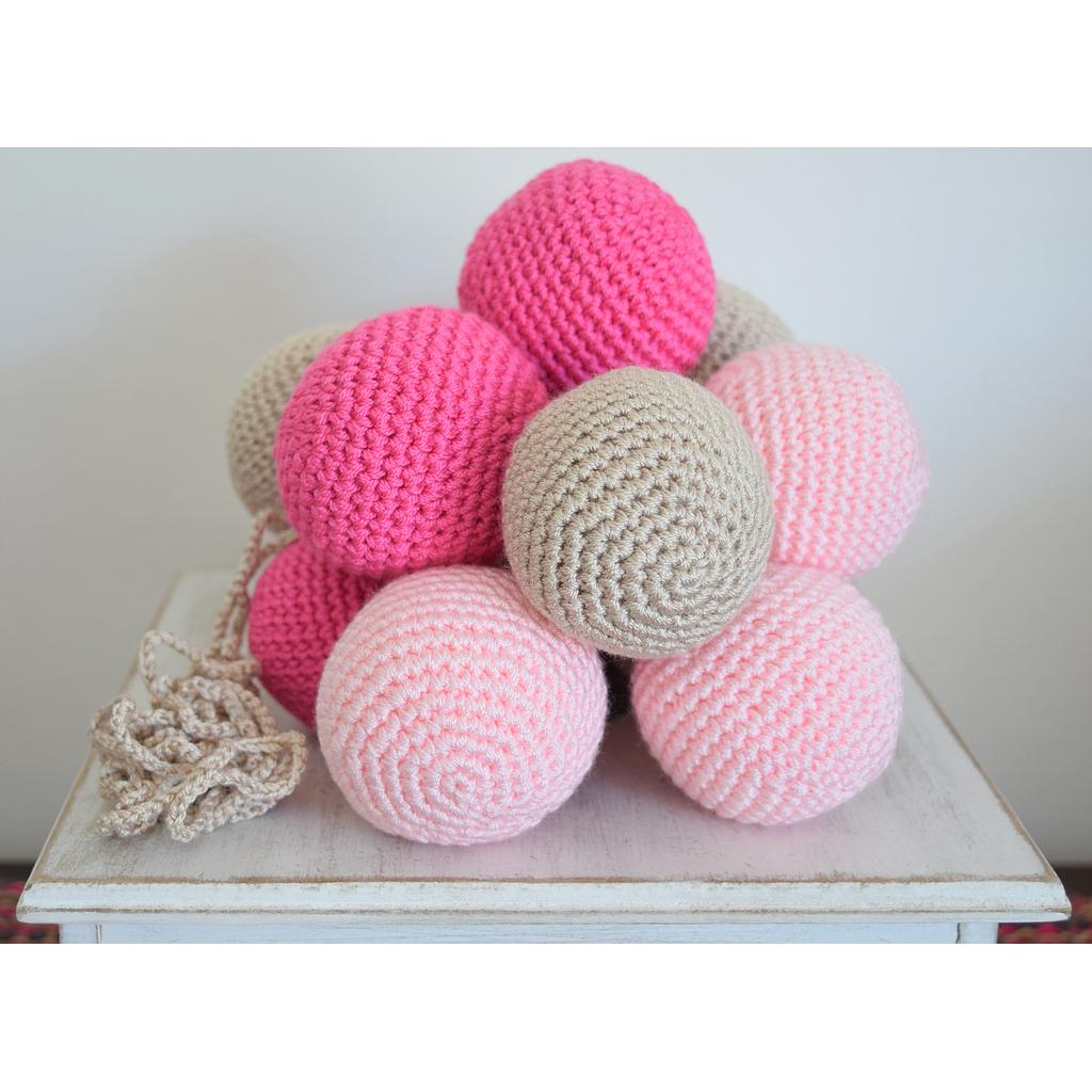 Guirnalda Rosa y Fucsia